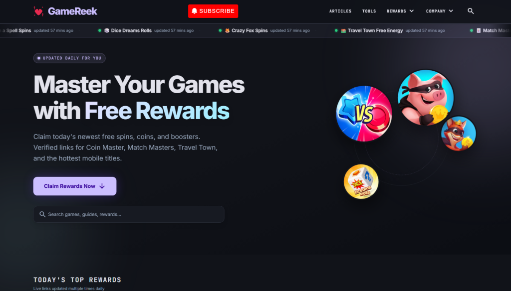 GameReek: Your Ultimate Game Rewards Hub